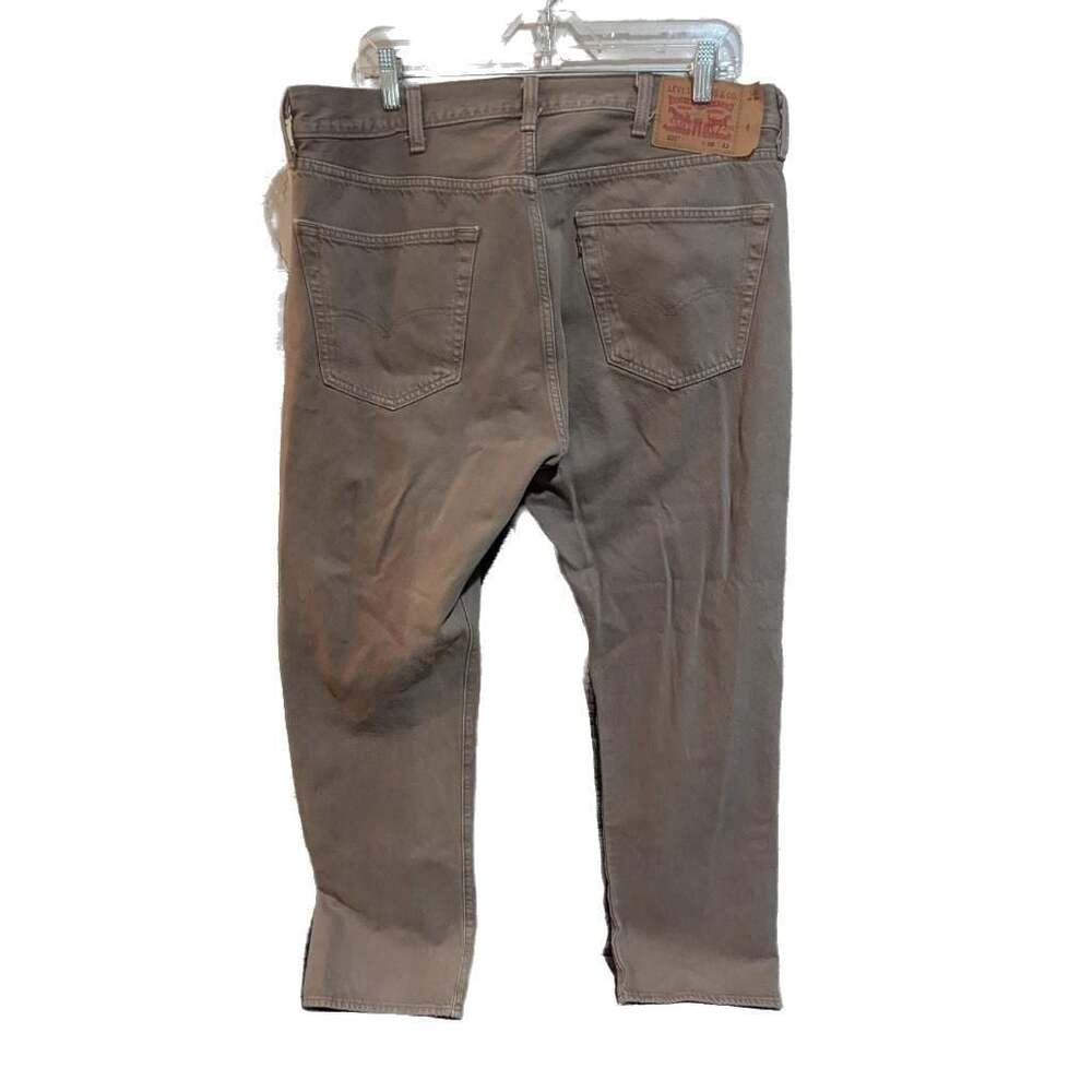 Levi's 501 Original Fit Straight Leg Jeans in Washed Khaki Brown 38x32